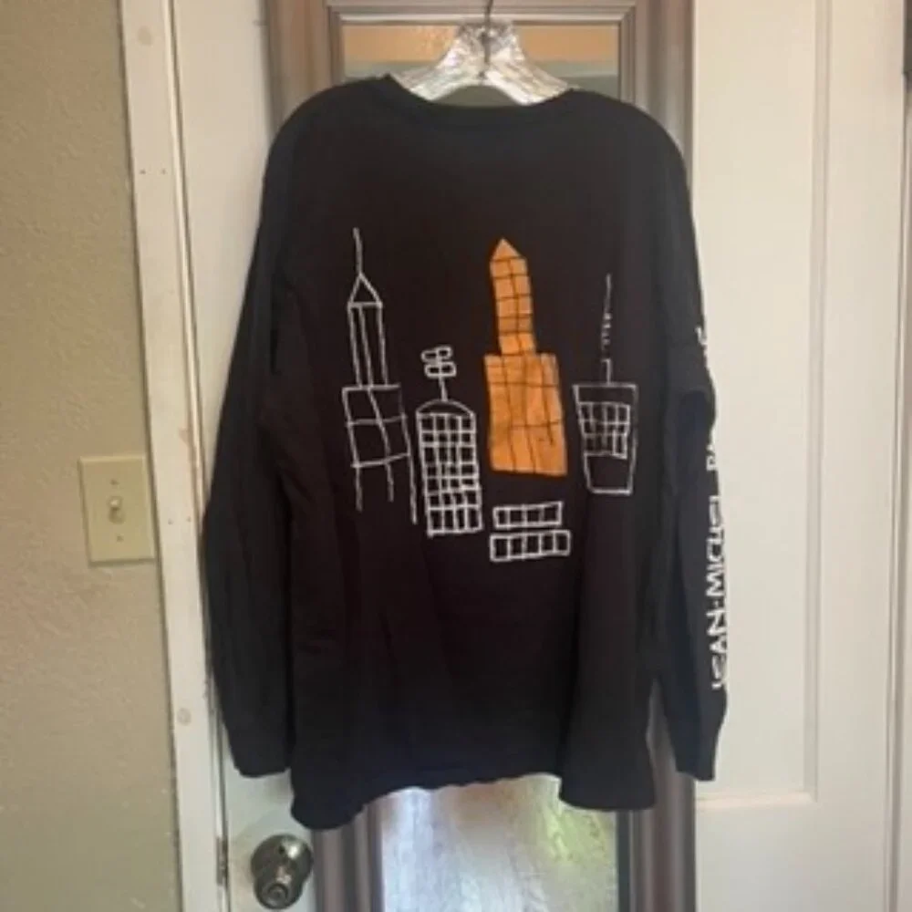 Jean-Michel Basquiat “Empire” Long Sleeve Graphic T-Shirt Size 2XL - Picture 3 of 3